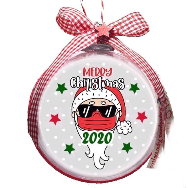 ΜΠΑΛΑ "MERRY CHRISTMAS 2020" - χριστουγεννιάτικα δώρα, άγιος βασίλης, στολίδια - 3