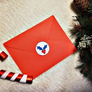 Χριστουγεννιάτικη κάρτα - «Το κόκκινο αυτοκινητάκι μέσα στη κάλτσα» - χριστουγεννιάτικα δώρα, ευχετήριες κάρτες - 3