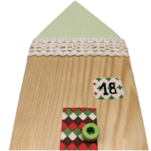 "Σπιτάκι μου!" - Προσωποποιημένο, χειροποίητο γούρι 2024 από ξύλο Υ11 Χ Μ5,5 Χ Π2 εκ. - ξύλο, σπίτι, χριστουγεννιάτικα δώρα, γούρια - 4