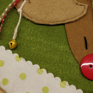 "Ρούντολφ!" - Διακοσμητικό τελάρο - ξύλο, χριστουγεννιάτικα δώρα, στολίδι δέντρου, στολίδια - 4