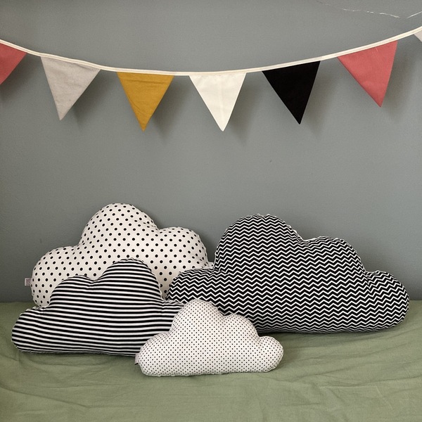 Μαξιλάρι μεγάλο σύννεφο ( διαθέσιμο σε τρία μεγέθη) - κορίτσι, αγόρι, συννεφάκι, παιδικό δωμάτιο, μαξιλάρια - 5