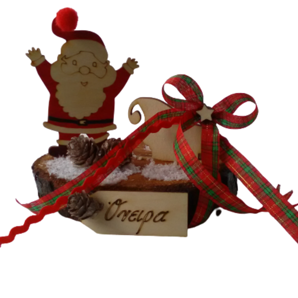 Άγιος Βασίλης - Διακοσμητικό - διακοσμητικά, χριστουγεννιάτικα δώρα, άγιος βασίλης, ξύλινα διακοσμητικά - 3