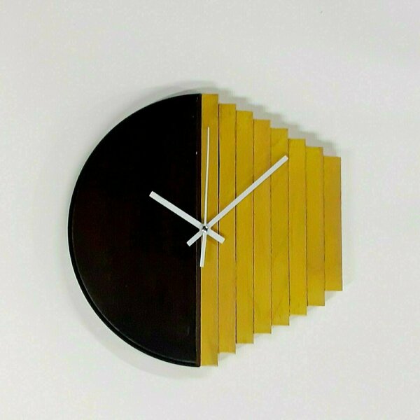 Ξύλινο ρολόι τοίχου "Streaks"-διαστασεις 29χ29χ2 εκ. - ξύλο, ρολόι, διακόσμηση, τοίχου, πρωτότυπα δώρα