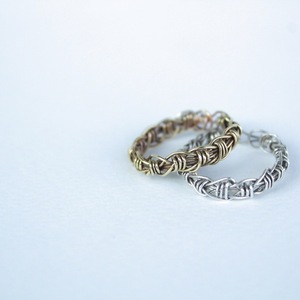 Δαχτυλίδι πλεκτό - ασήμι 925, βεράκια, μπρούντζος, αυξομειούμενα