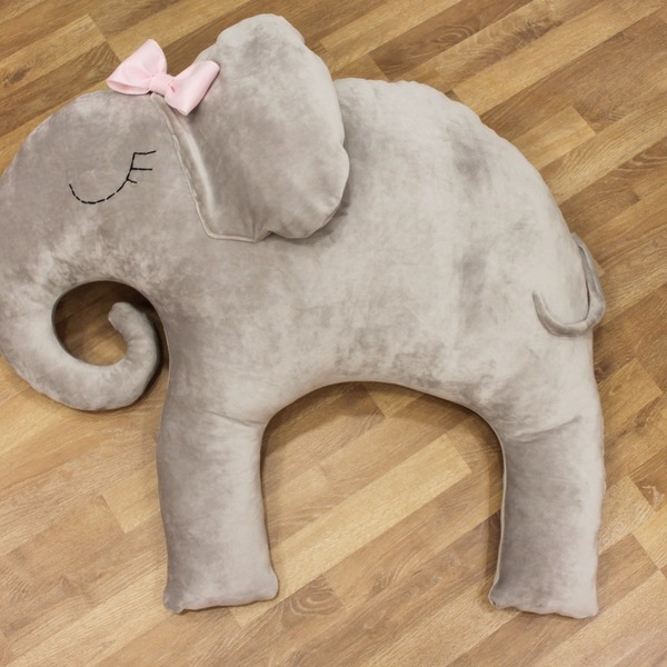 XL Μαξιλάρι για αγκαλιά σε σχήμα ελέφαντα - κορίτσι, αγόρι, δώρο για νεογέννητο, μαξιλάρια