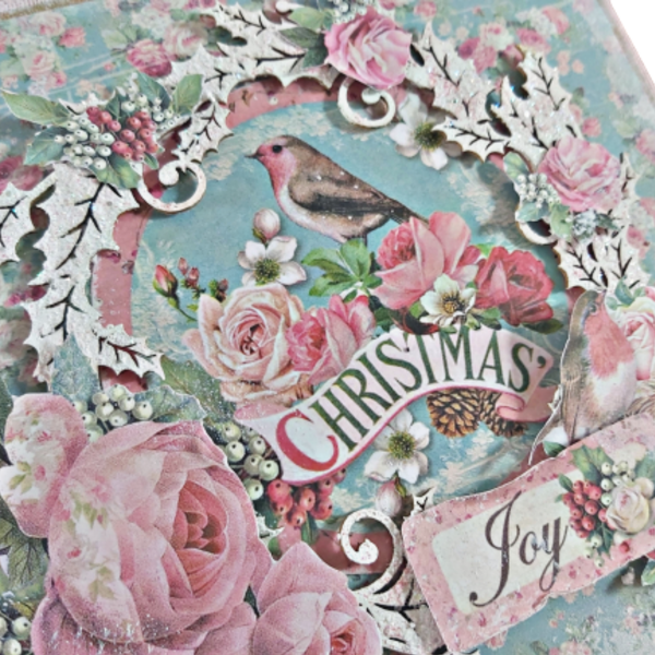 Ρομαντικό χριστουγεννιάτικο άλμπουμ για φωτογραφίες - χειροποίητα, χριστουγεννιάτικο, άλμπουμ, χριστούγεννα, χριστουγεννιάτικα δώρα - 2