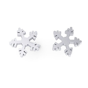 Σκουλαρικια ασήμι 925 - Snowflakes - ασήμι, ασήμι 925, επάργυρα, καρφωτά, μικρά - 3