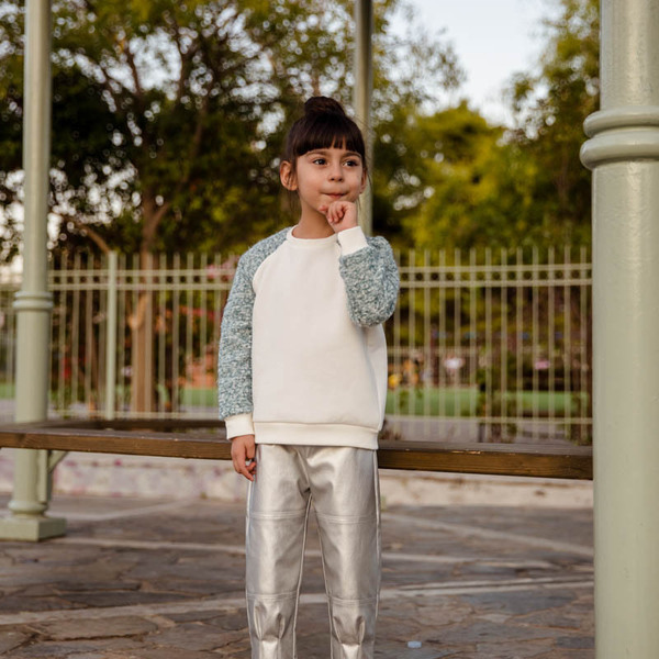 Παντελόνι Ασημί - κορίτσι, παιδικά ρούχα