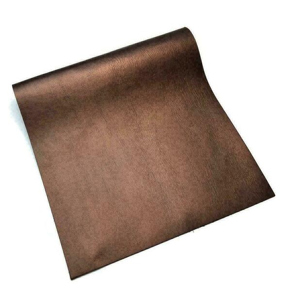 Δερμάτινο ανάγλυφο κομμάτι shiny brown για ελεύθερη δημιουργία. 26x19cm - δέρμα, υλικά κοσμημάτων - 4