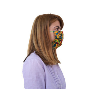 Πυκνής ύφανσης μάσκα βαμβακερή με λάστιχο - μάσκα προσώπου, μάσκες προσώπου, με φίλτρο - 3