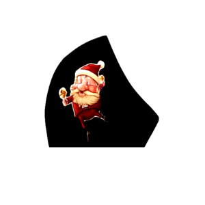 110.Μάσκα χριστουγεννιάτικη-βαμβακερή πολλαπλών χρήσεων-Σχέδιο "Santa 6". - βαμβάκι, merry christmas, χριστουγεννιάτικα δώρα, μάσκες προσώπου