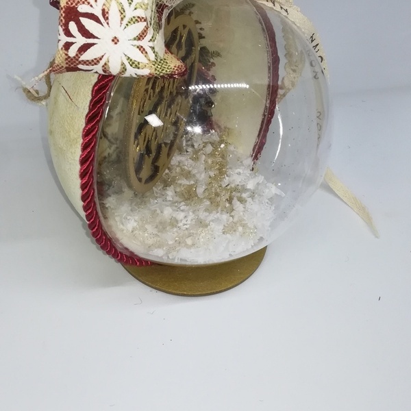 Διακοσμητική Χριστουγεννιάτικη Μπάλα ~Μάτι~ - νονά, διακοσμητικά, χριστουγεννιάτικα δώρα, μπάλες - 3