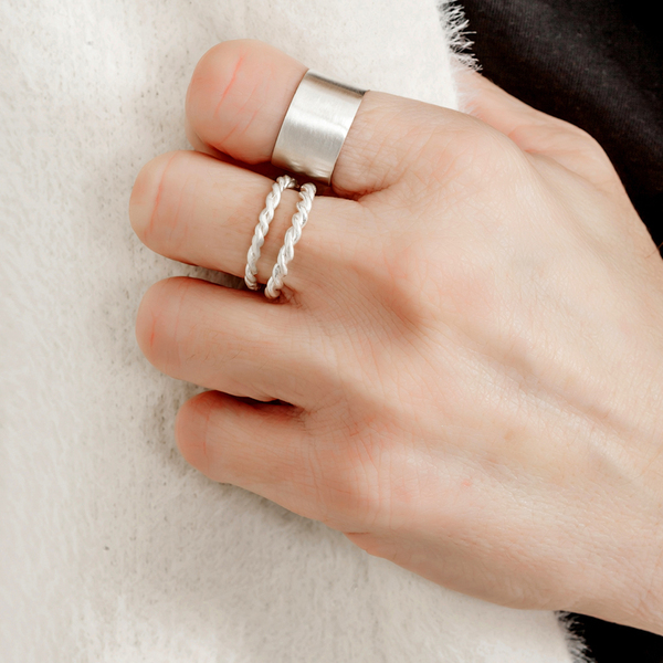 Baided Everyday Rings- Χειροποίητο Επίχρυσο Βεράκι από Ασήμι 925 - γυναικεία, επιχρυσωμένα, ασήμι 925, βεράκια, αυξομειούμενα - 4