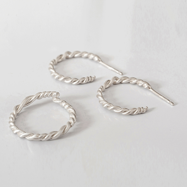 Baided Everyday Rings- Χειροποίητο Επίχρυσο Βεράκι από Ασήμι 925 - γυναικεία, επιχρυσωμένα, ασήμι 925, βεράκια, αυξομειούμενα - 5