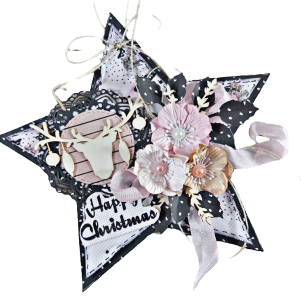 Σετ κρεμαστά Χριστουγεννιάτικα αστέρια - αστέρι, χειροποίητα, χριστούγεννα, χριστουγεννιάτικα δώρα, στολίδια - 3