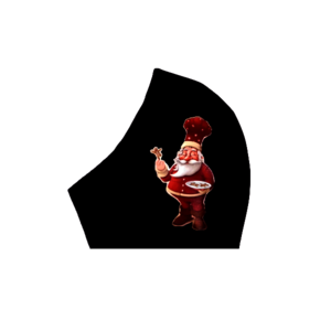 115.Μάσκα χριστουγεννιάτικη-βαμβακερή πολλαπλών χρήσεων-Σχέδιο "Santa 10". - βαμβάκι, merry christmas, χριστουγεννιάτικα δώρα, μάσκες προσώπου