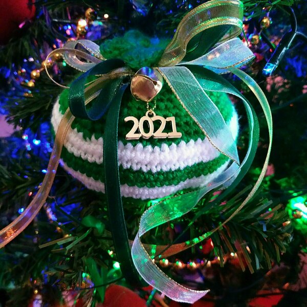 Γούρι ρόδι κιτρινόμαυρο ποδοσφαιρική ομάδα ΠΑΝΑΘΗΝΑΙΚΟΣ (πλεκτό) - ρόδι, ποδόσφαιρο, χριστουγεννιάτικα δώρα, γούρια - 2