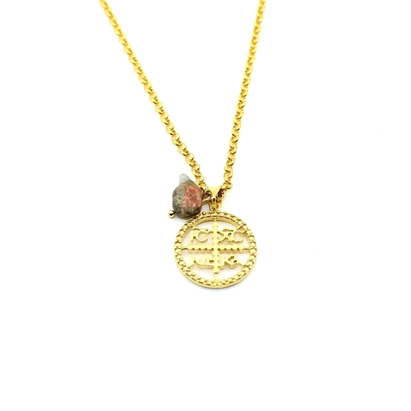 Κολιέ in corde Κωνσταντινάτο - γυναικεία, ασήμι 925, δώρο, κοντά, κωνσταντινάτα