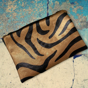 Χειροποίητο Pouch/Tσαντάκι Animal Print - animal print, clutch, δερματίνη - 3