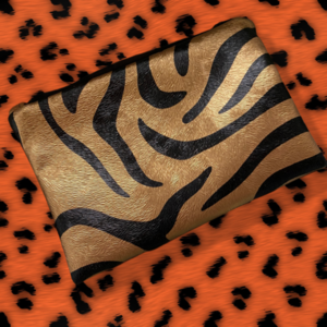 Χειροποίητο Pouch/Tσαντάκι Animal Print - animal print, clutch, δερματίνη - 5