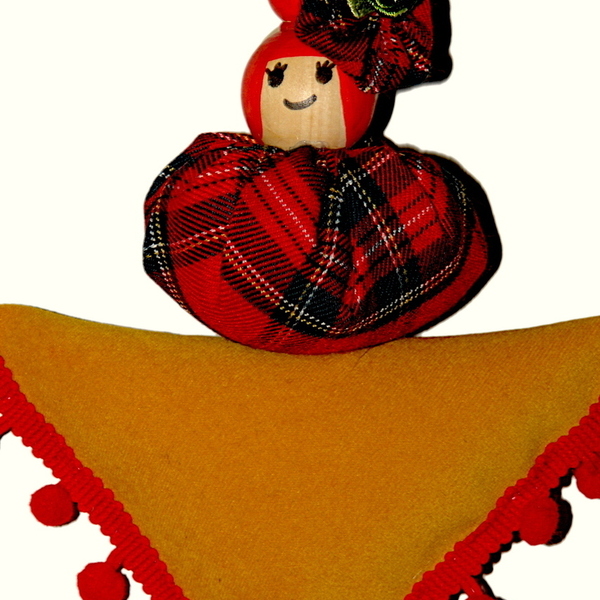 ΧΡΙΣΤΟΥΓΕΝΝΙΑΤΙΚΟ ΓΟΥΡΙ ΜΙΚΡΗ ΚΟΛΟΚΥΘΟΥΛΑ - ύφασμα, χριστουγεννιάτικα δώρα, κολοκύθα, γούρια - 2