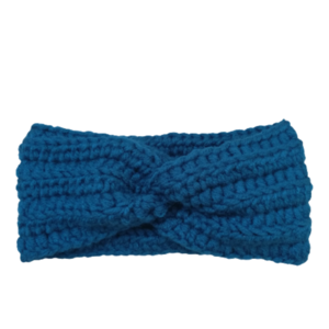 Πλεκτή Κορδέλα Μαλλιων Μπλε-Πετρολ! - headbands - 2