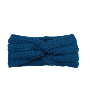 Πλεκτή Κορδέλα Μαλλιων Μπλε-Πετρολ! - headbands, πλεκτές κορδέλες