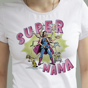 SUPER MAMA μπλουζάκι για την μητέρα, μαμά υπερήρωα,σύζυγο ρετρό tshirt - βαμβάκι, μαμά, ρετρό, γιορτή της μητέρας