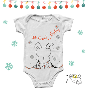 Christmas baby / Cool SNOWMAN! - βρεφικά φορμάκια, χριστουγεννιάτικα δώρα, βρεφικά ρούχα - 4