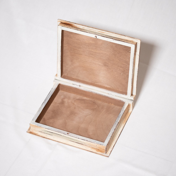 Ξύλινο κουτί με γκι - ξύλο, διακοσμητικά - 2