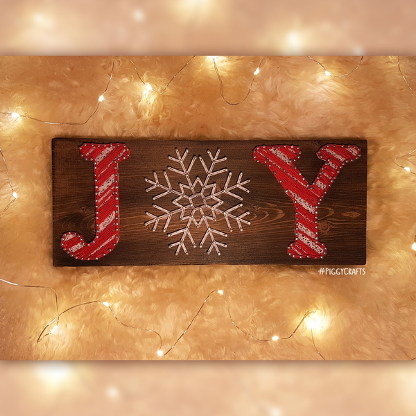 Ξύλινη πινακίδα "Joy" 30x12cm - ξύλο, χριστούγεννα, χριστουγεννιάτικα δώρα, candy - 5
