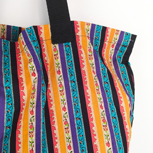 Βαμβακερή Tote Τσάντα Stripe - ύφασμα, ώμου, all day, tote - 2
