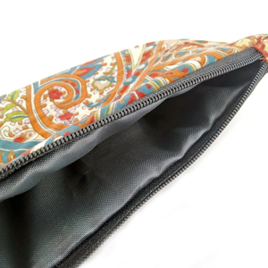 Pouch-κασετίνα Ethnic 10x22 cm - ύφασμα, κασετίνες, καλλυντικών, ταξιδίου - 2