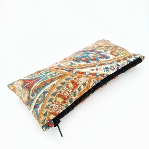 Pouch-κασετίνα Ethnic 10x22 cm - ύφασμα, κασετίνες, καλλυντικών, ταξιδίου - 4