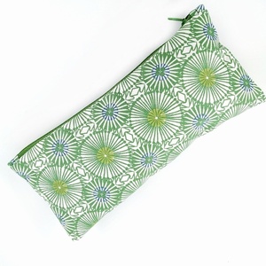 Pouch-κασετίνα Green Doodle 10x22 cm - κασετίνες, καλλυντικών, ταξιδίου