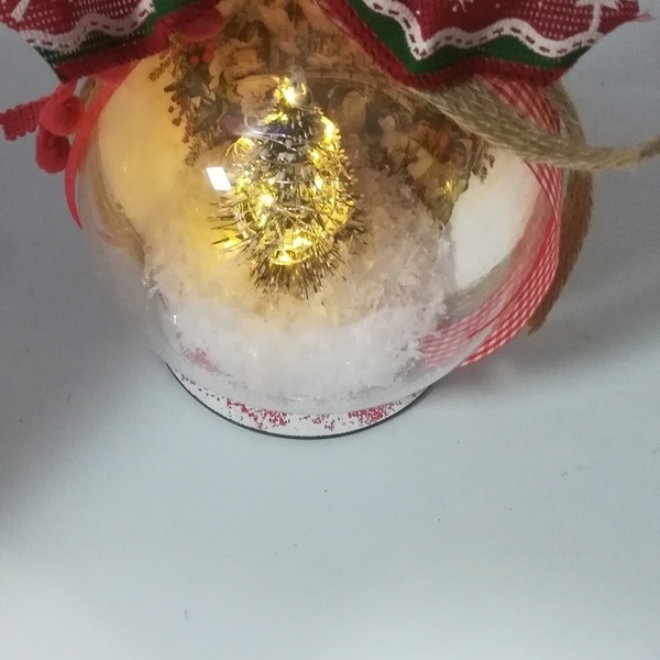 Φωτιζόμενη Μπάλα Χριστουγεννιάτικη - διακοσμητικά, χριστουγεννιάτικα δώρα, δέντρο, μπάλες - 4