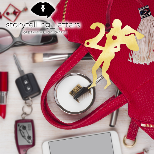 Γούρι 2021 Send me an ANGEL Storytelling Letters (Γυναικεία φιγούρα) - γούρια, ζευγάρια, σελιδοδείκτες, χριστουγεννιάτικα δώρα, διακόσμηση - 4