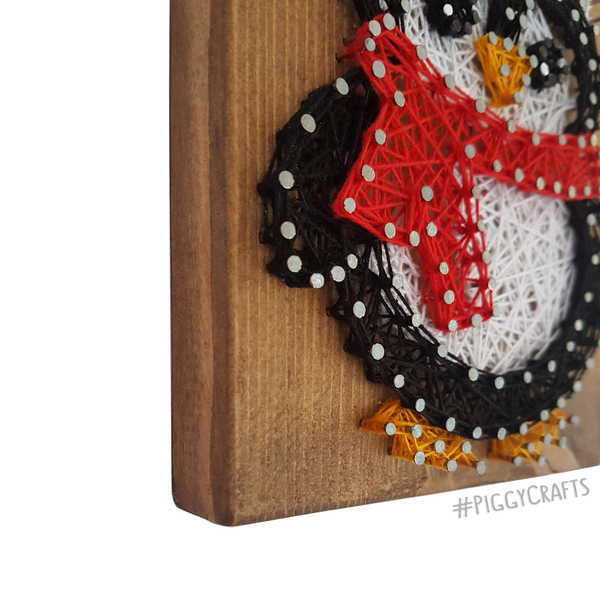 Ξύλινο mini καδράκι "Πιγκουίνος" 16x12cm - ξύλο, δώρο, χριστουγεννιάτικο, χριστουγεννιάτικα δώρα - 4