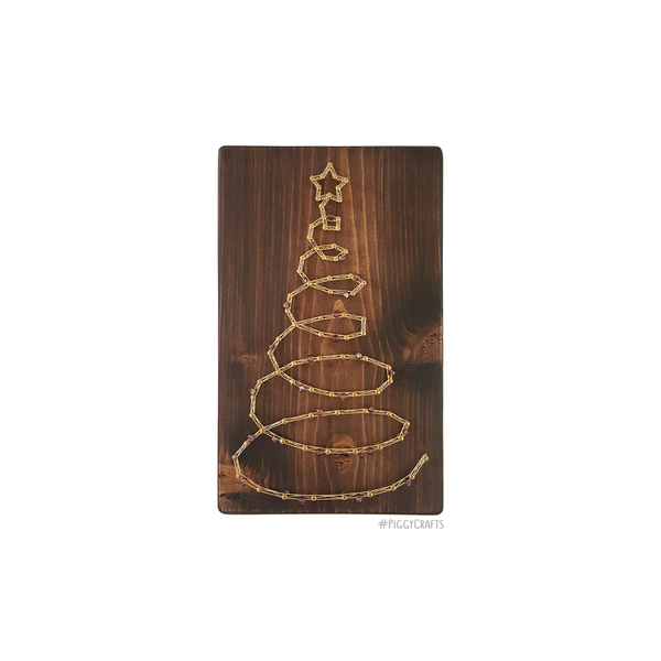 Ξύλινο Χριστουγεννιάτικο δεντράκι "Gold" 20x12cm - ξύλο, χρυσό, χριστουγεννιάτικο, χριστούγεννα, χριστουγεννιάτικα δώρα