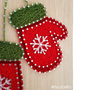 Χριστουγεννιάτικο κάδρο μελαμίνης "Christmas Gloves" 30x22cm - χριστουγεννιάτικο, χριστούγεννα, χριστουγεννιάτικα δώρα - 5