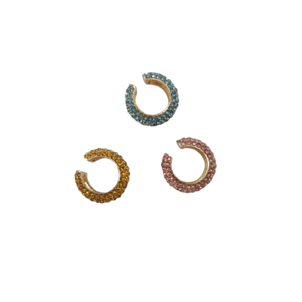 Rainbow cuffs - μικρά, ear cuffs, faux bijoux - 2