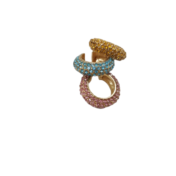 Rainbow cuffs - μικρά, ear cuffs, faux bijoux