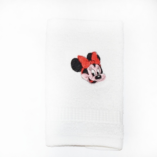 Πετσέτα χεριών με κέντημα Minnie - κορίτσι, πετσέτες