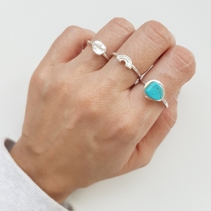 Δαχτυλίδι Ουράνιο Τοξο απο Ασήμι 925, Rainbow Ring, Positive Vibes Ring, Pride Ring - ασήμι, επιχρυσωμένα, βεράκια, μικρά, σταθερά - 2