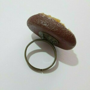 Δαχτυλίδι μελομακάρονο - πηλός, μεγάλα, αυξομειούμενα - 2