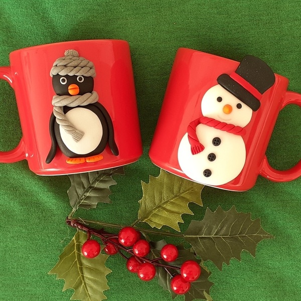 Κούπα χιονάνθρωπος - χιονάνθρωπος, χριστουγεννιάτικα δώρα, κούπες & φλυτζάνια, παιδικές κούπες - 2