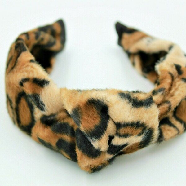 Γούνινο Leopard Headband - animal print, στέκες