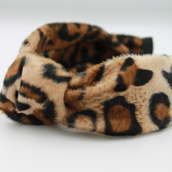 Γούνινο Leopard Headband - animal print, στέκες - 3