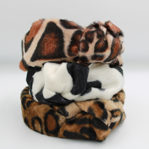 Γούνινο Leopard Headband - animal print, στέκες - 5