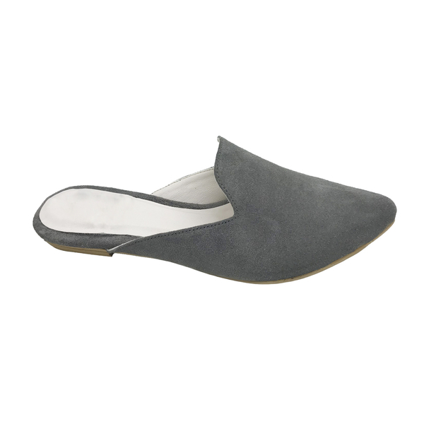 MARGO SHOES Mules Δέρμα Καστόρι Γκρί - 3